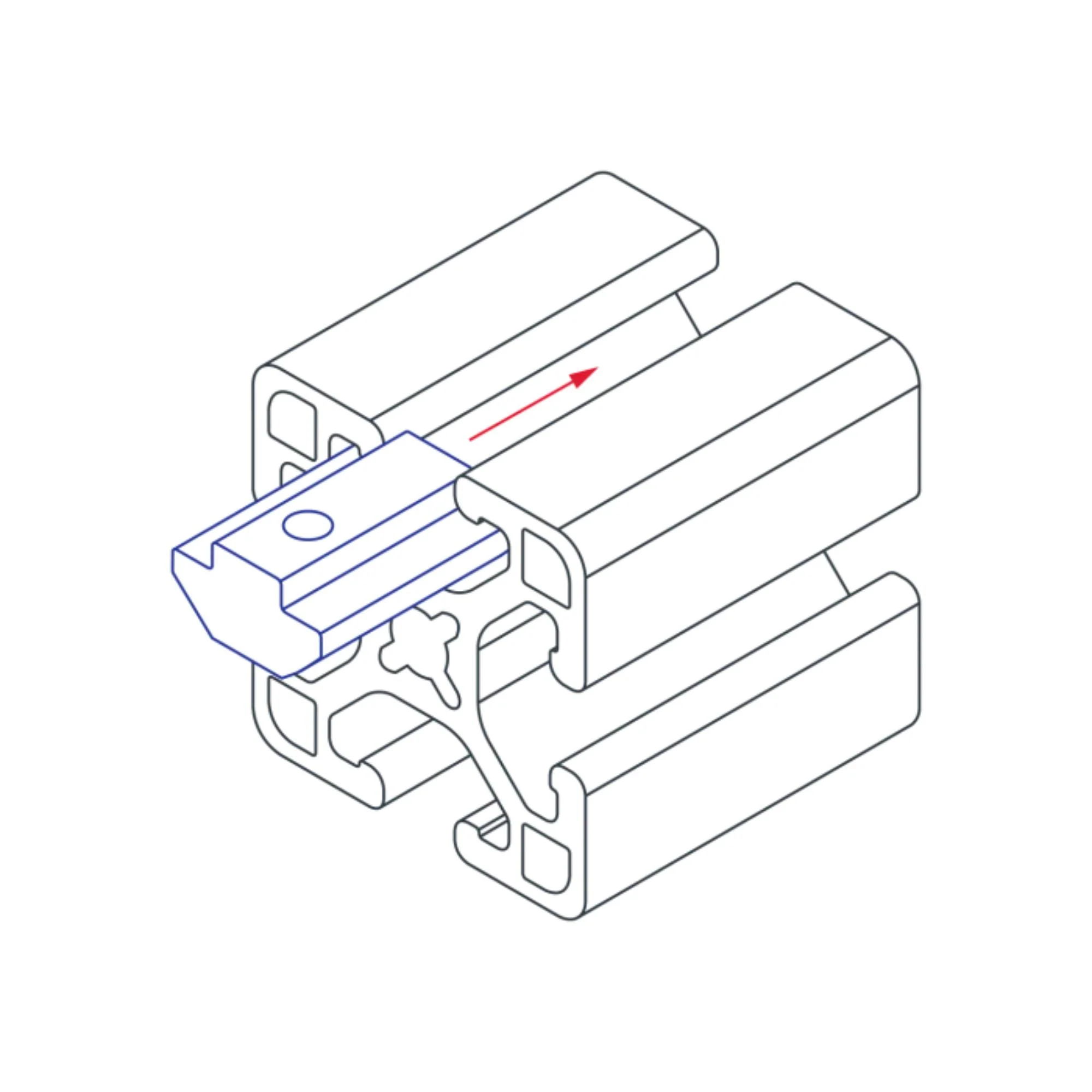 80/20 | 15 & 40 Series 1/4-20 Self-Aligning Slide-in T-Nut with Ball Spring | 13054 - Image 3
