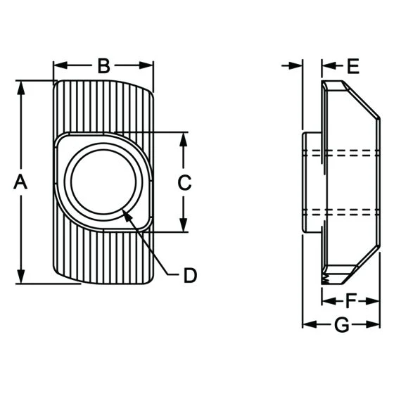 80/20 | 10 & 25 Series 10-32 Standard Drop-in T-Nut | 14162 - Image 2