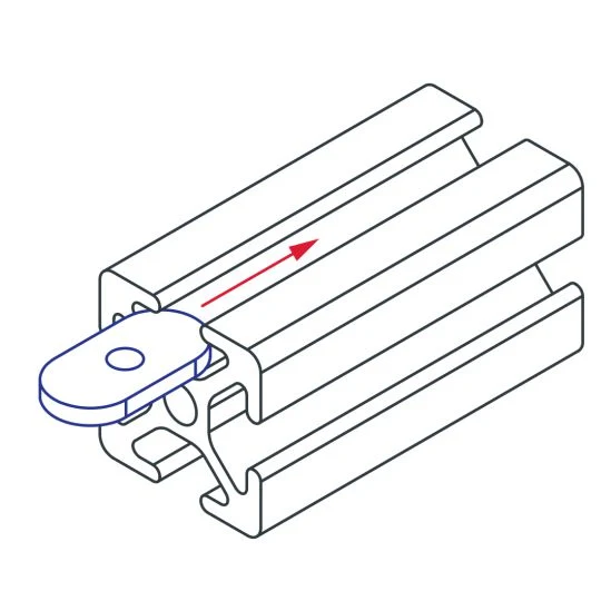 80/20 | 10 Series 10-32 Slide-in Economy T-Nut - Centered Thread | 3276 - Image 2