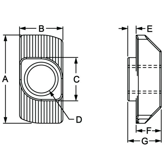 80/20 | 15 & 40 Series 10-32 Standard Drop-in T-Nut | 3932 - Image 2