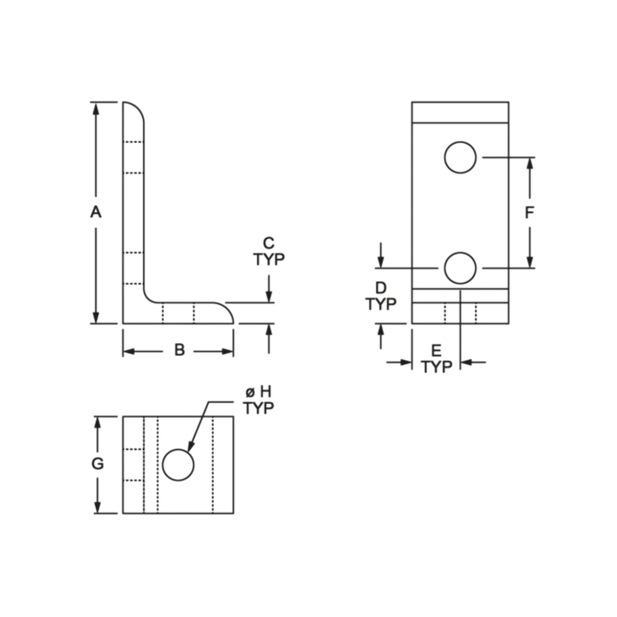 80/20 | 15 Series & Ready Tube 3 Hole - Inside Corner Bracket | 4376 - Image 2