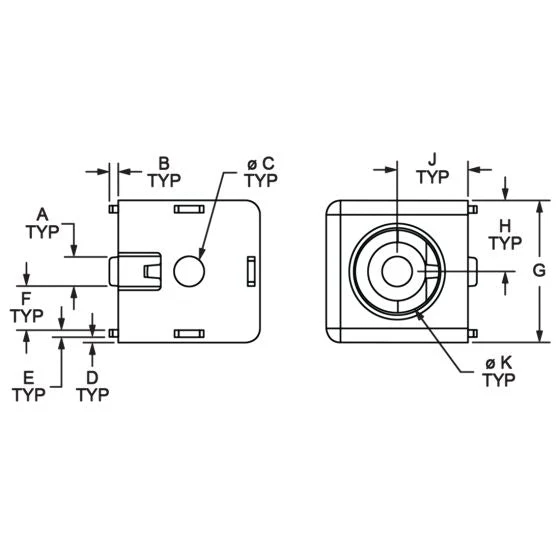 80/20 | 40 Series 2 Way - Light Squared Corner Connector | 14172 - Image 2