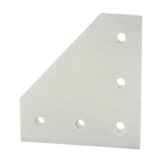 80/20 | 40 Series 5 Hole - 90 Degree Angled Flat Plate | 40-4351