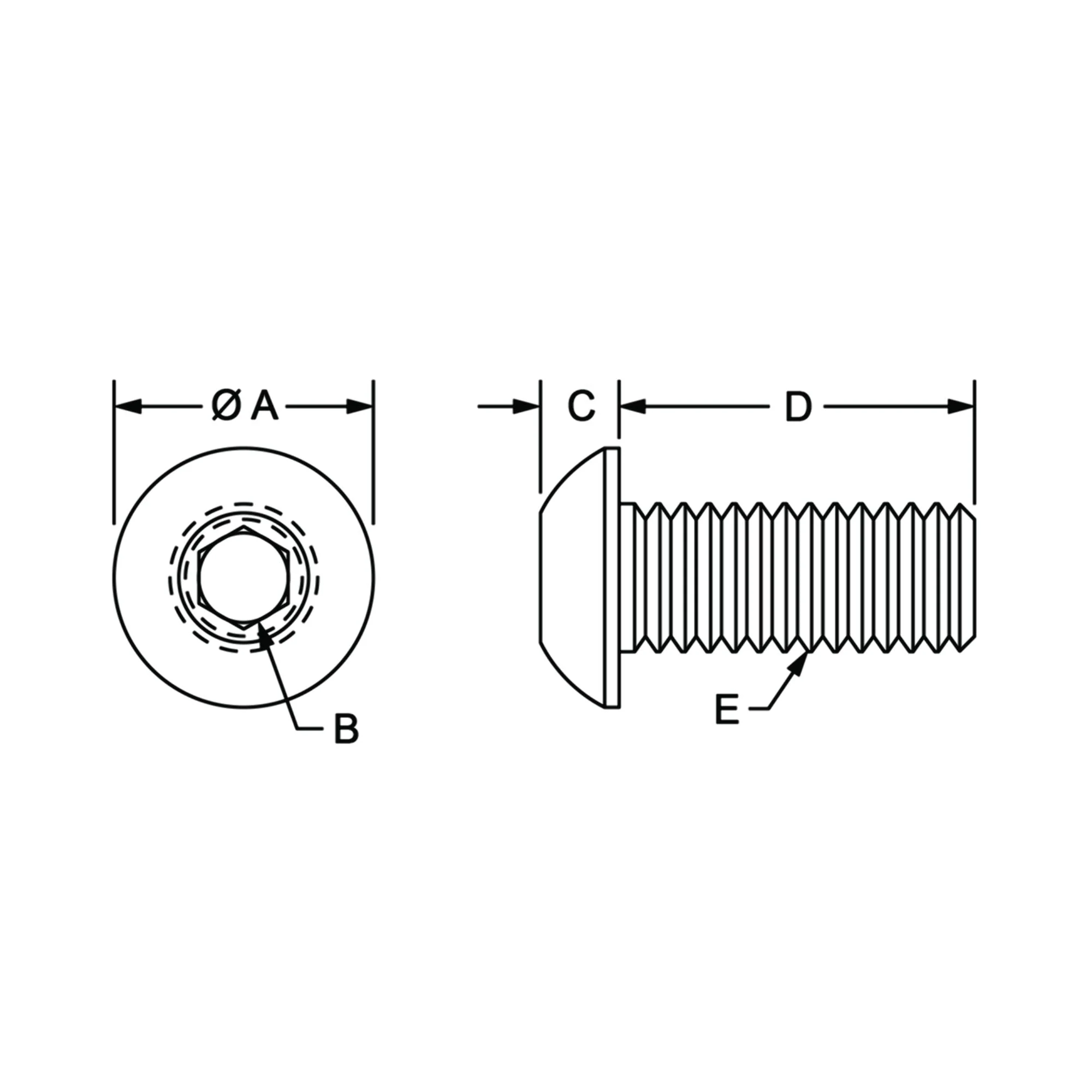 80/20 | Metric Series Button Head Socket Cap Screw | 13-6312 - Image 2