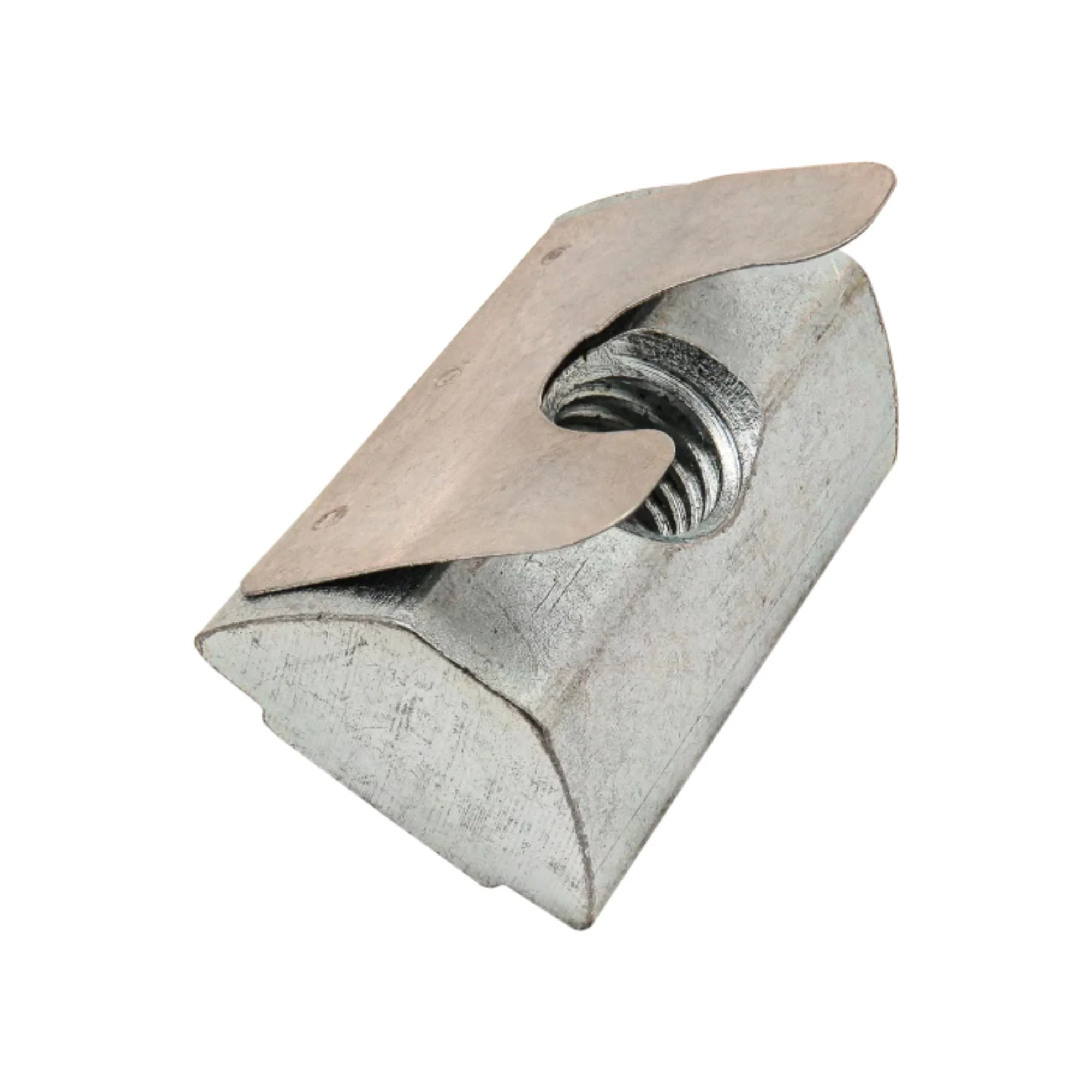 80/20 | 15 & 40 Series M6 Tall Self-Aligning Roll-in T-Nut with Spring Leaf | 13033
