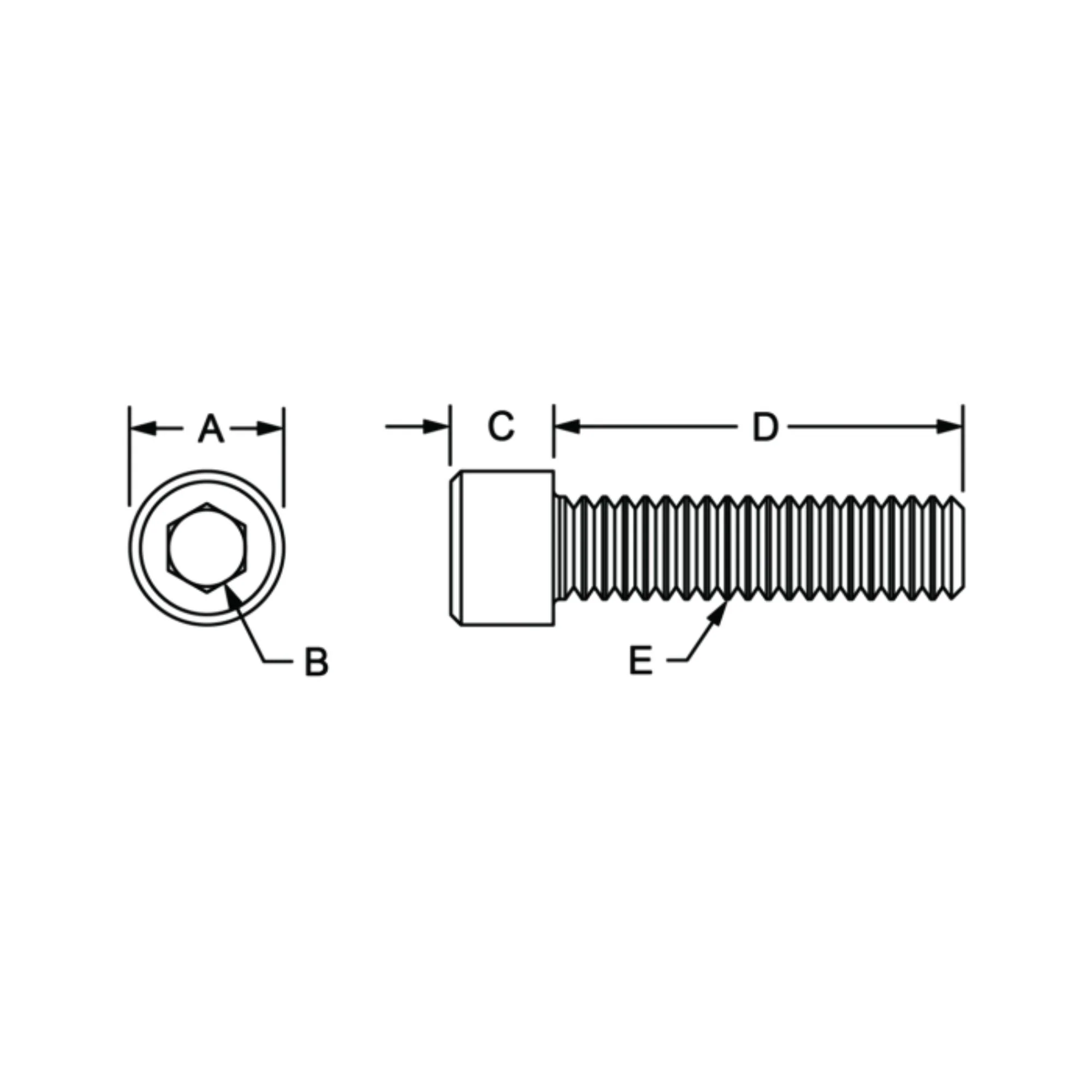 80/20 | 25 & 40 Series M6 x 12.00 mm Socket Head Cap Screw (SHCS) | 13-6512 - Image 2