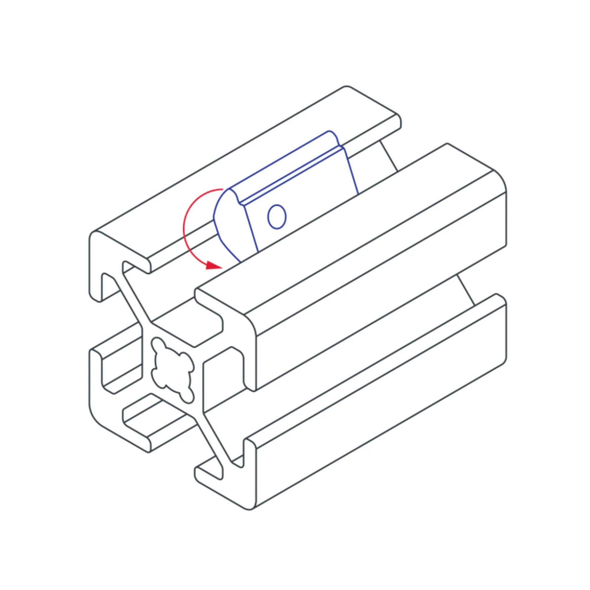 80/20 | 15 & 40 Series M8 Self-Aligning Roll-in T-Nut with Ball Spring | 13034 - Image 3