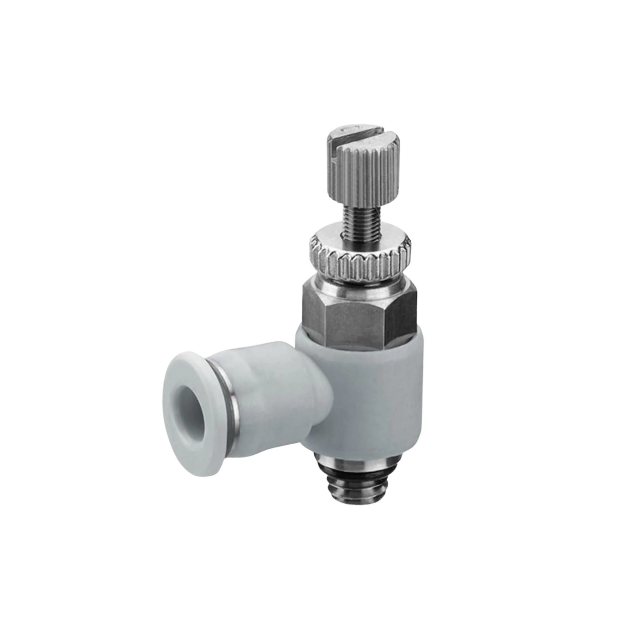 Aventics | Elbow Flow Control Push In 1/4 in Push In 10/32 in | R432002369