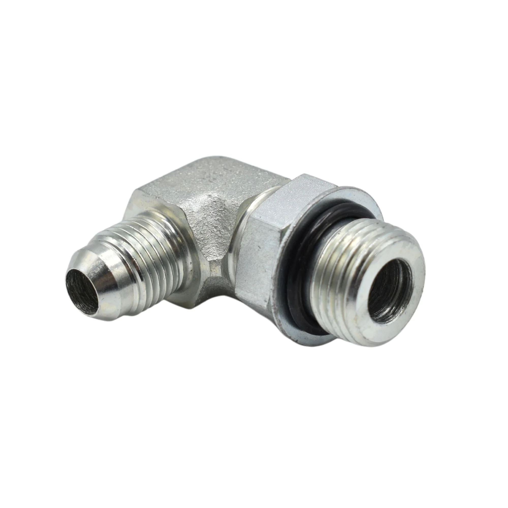Hydraulic | 06MJ-08MAORB 90deg Elb Forg with orifice Adapter | 6801-06-08-NWO-FG-R.062