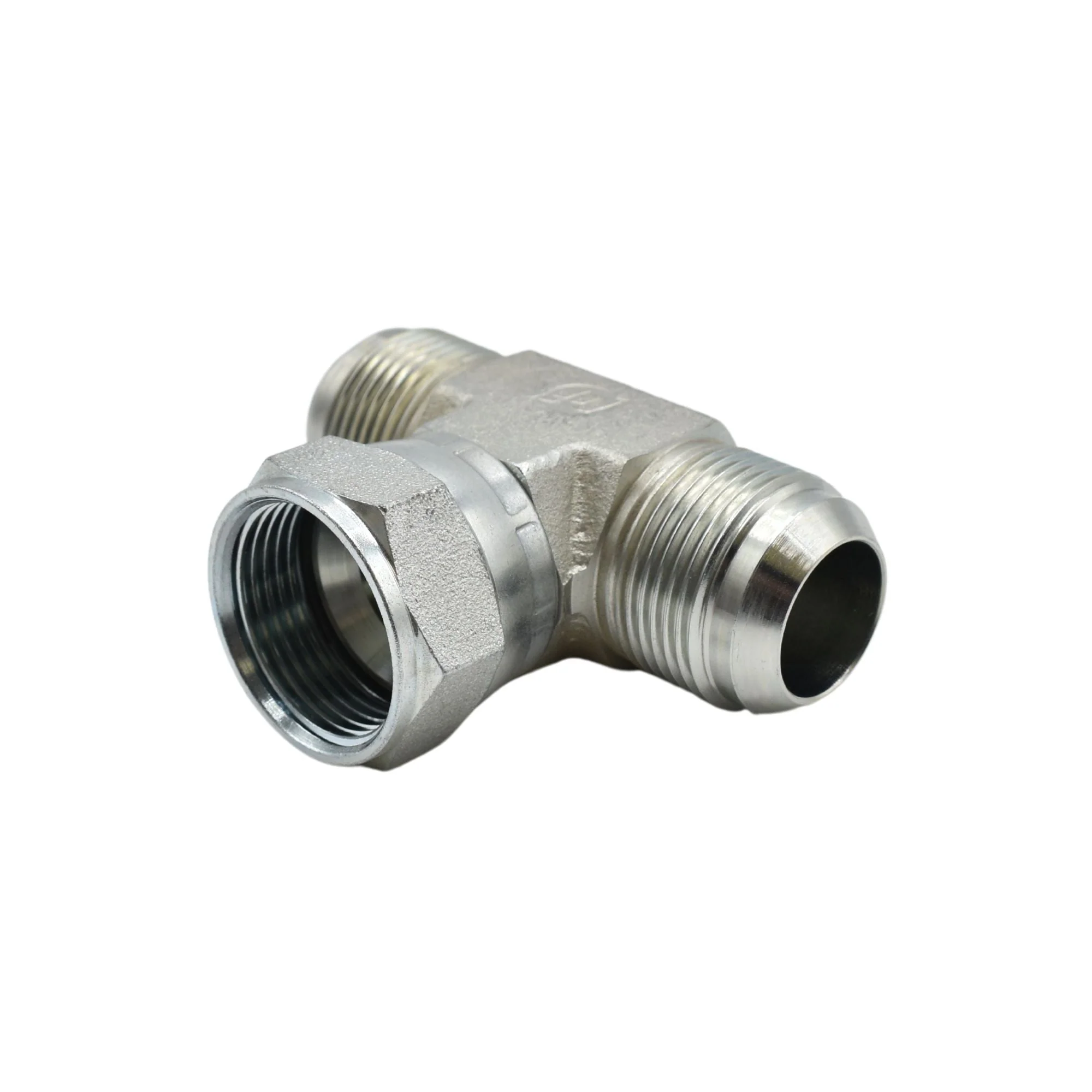 Hydraulic |  16MJ-16MJ-16FJS Tee Forg Adapter | 6600-16-16-16-FG - Image 2