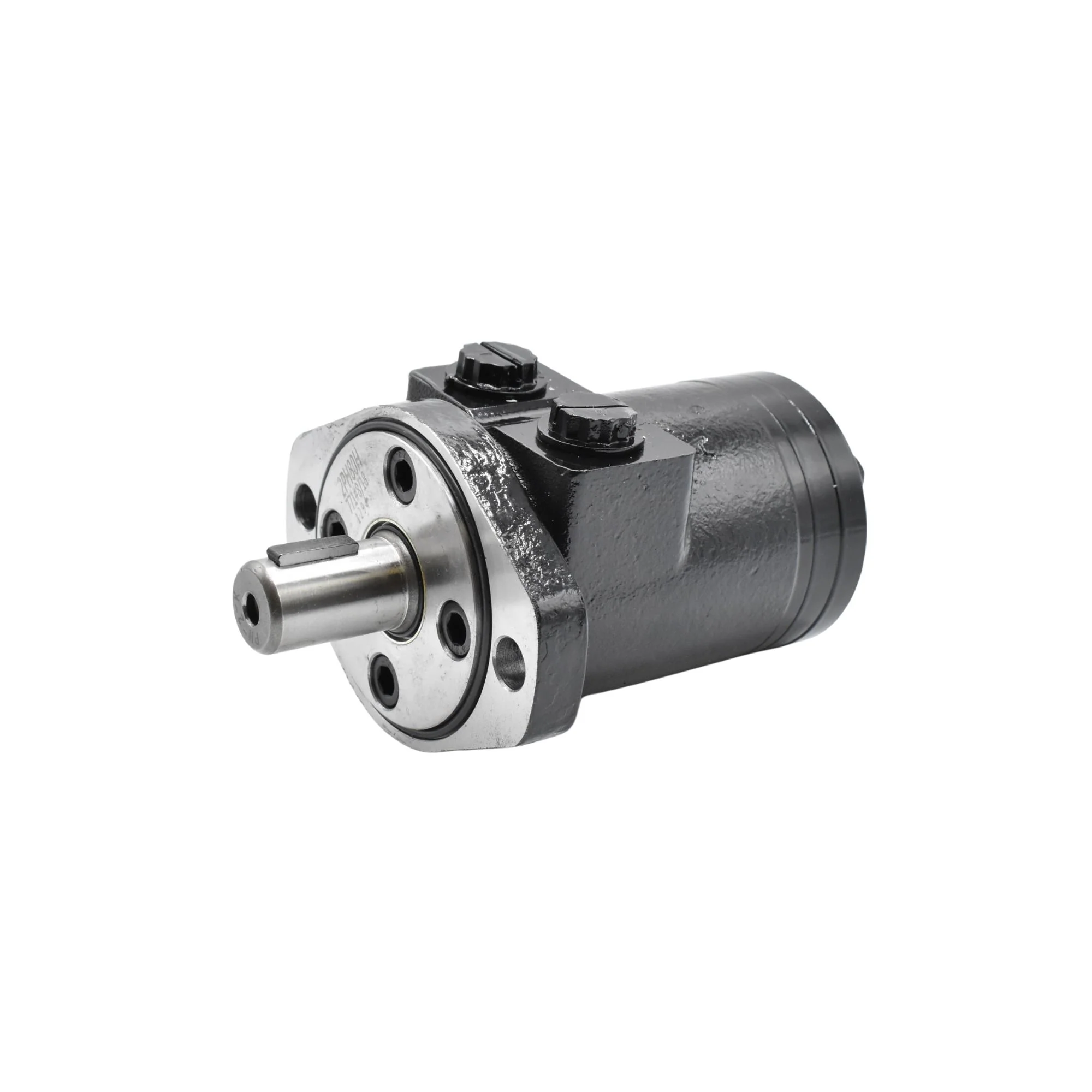 Hydraulic | LSHT Motor, 77.7cc, 770RPM, 1292in-lb, 2031psi Differential, 15.85GPM, SAE A 2-Bolt Mount, 1" Bore x 1/4" Key Shaft, Side Ported, #10 SAE (5/8") | BMPH-80-H2-K-S