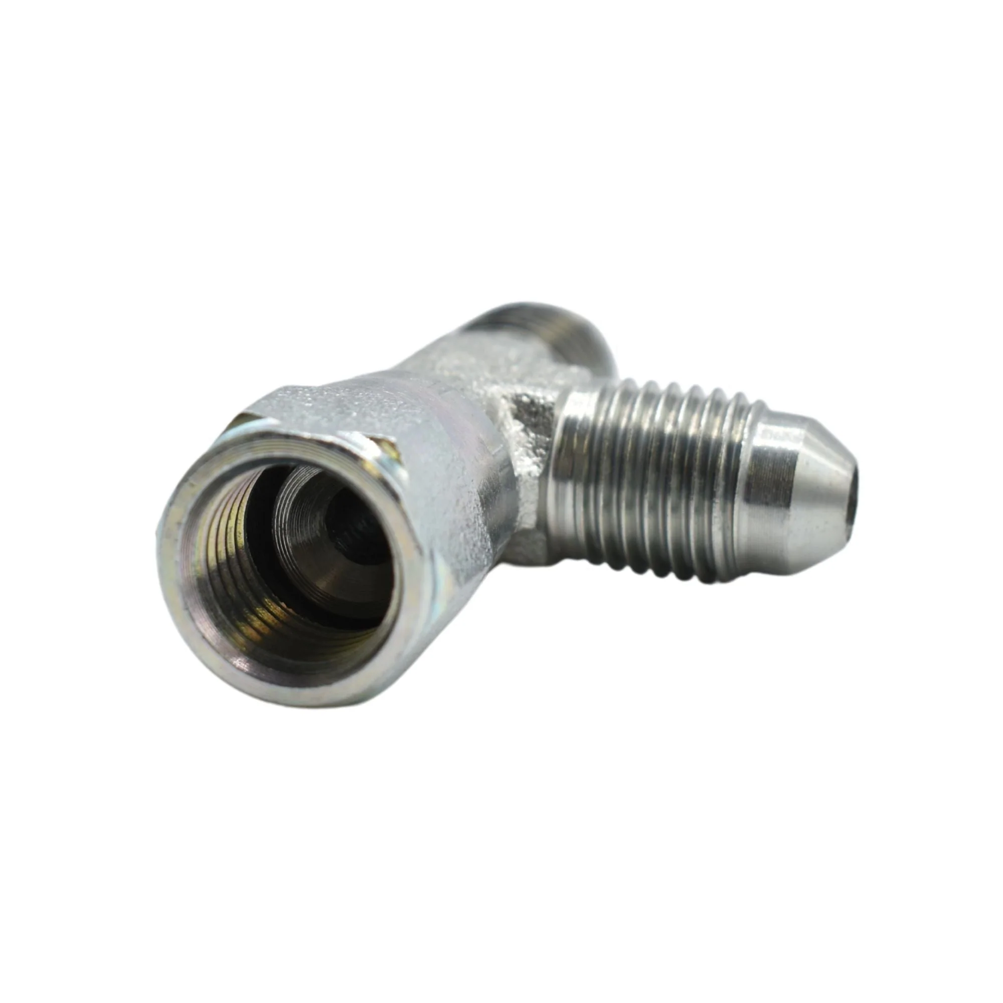 Hydraulics | 04MJ-04FJS-04MJ Tee Forg Adapter | 6602-04-04-04-FG - Image 2