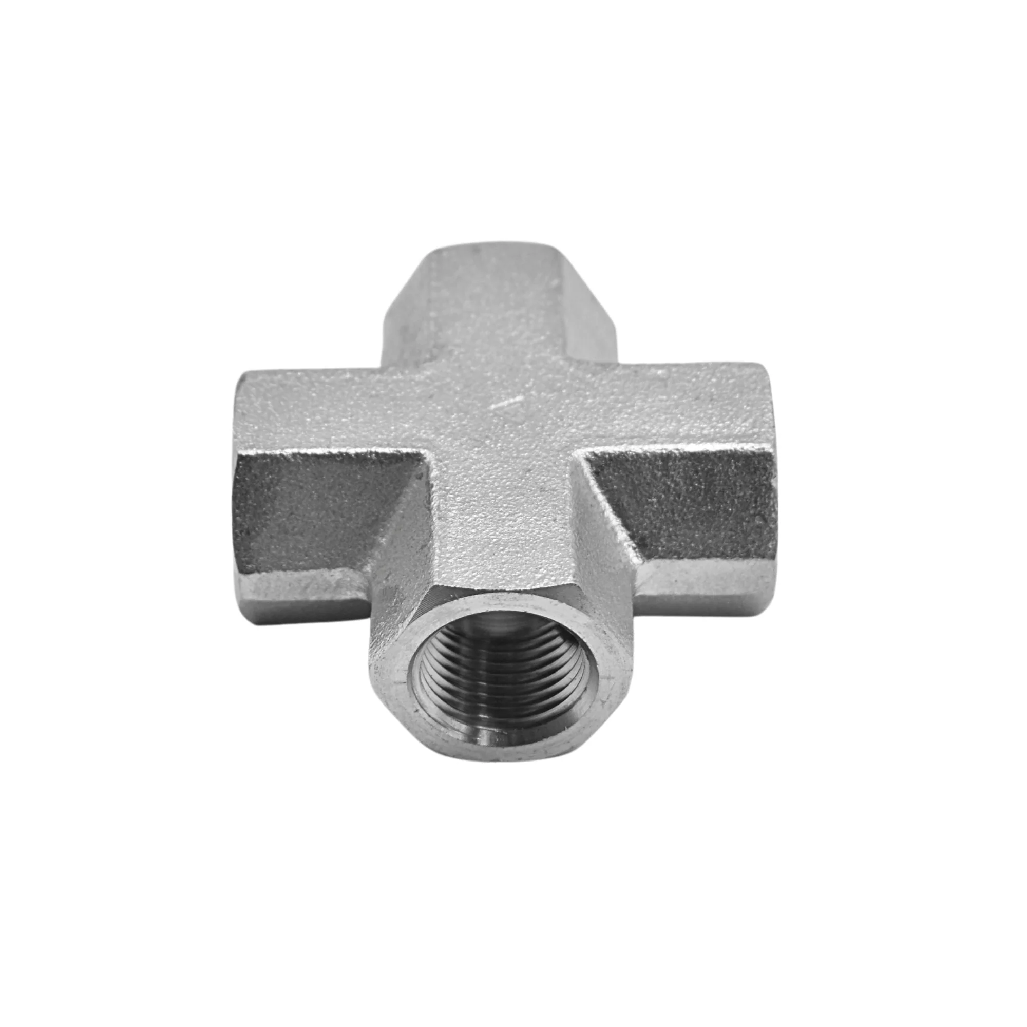 Hydraulics | 06FP-06FP-06FP-06FP Cross Stnls Adapter | 5652-06-06-06-06-SS