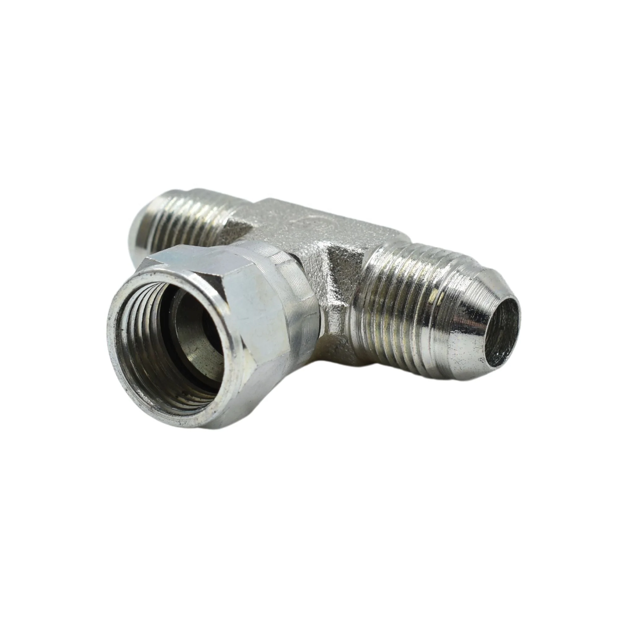 Hydraulics | 08MJ-08MJ-08FJS Tee Forg Adapter | 6600-08-08-08-FG - Image 2
