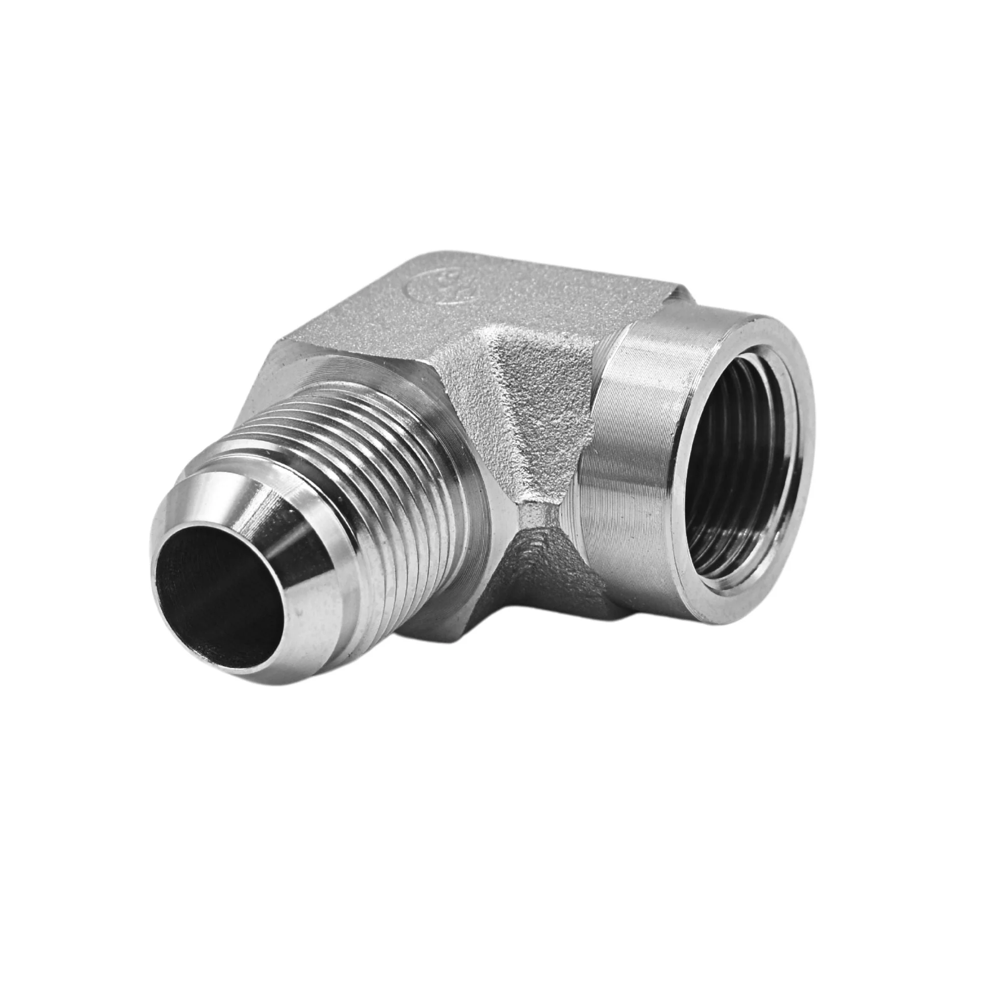 Hydraulics | 12MJ-12FP 90deg Elb Forg Adapter | 2502-12-12-FG