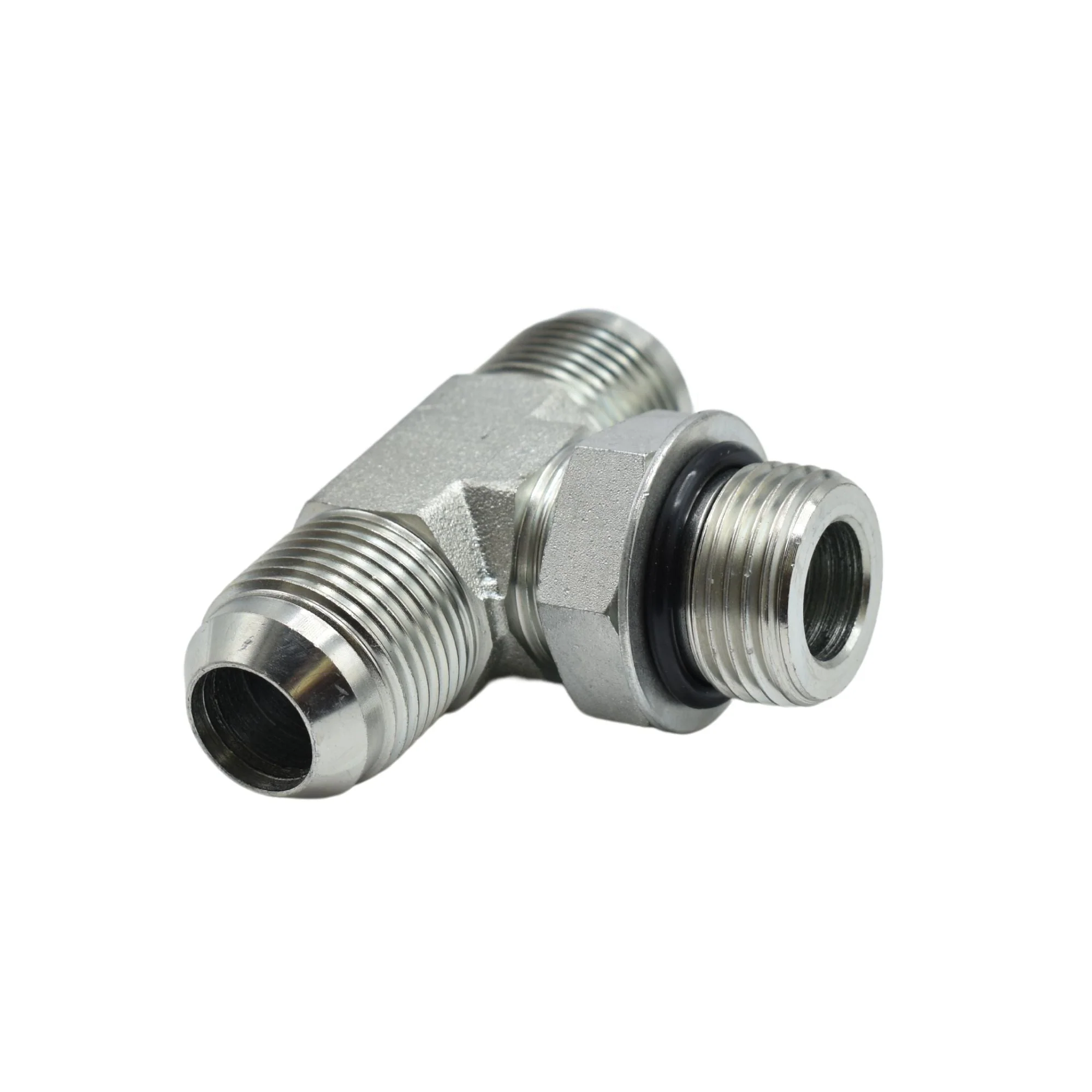 Hydraulics | 12MJ-12MJ-12MAORB Branch Tee Adapter | 6803-12-12-12-NWO-FG - Image 2