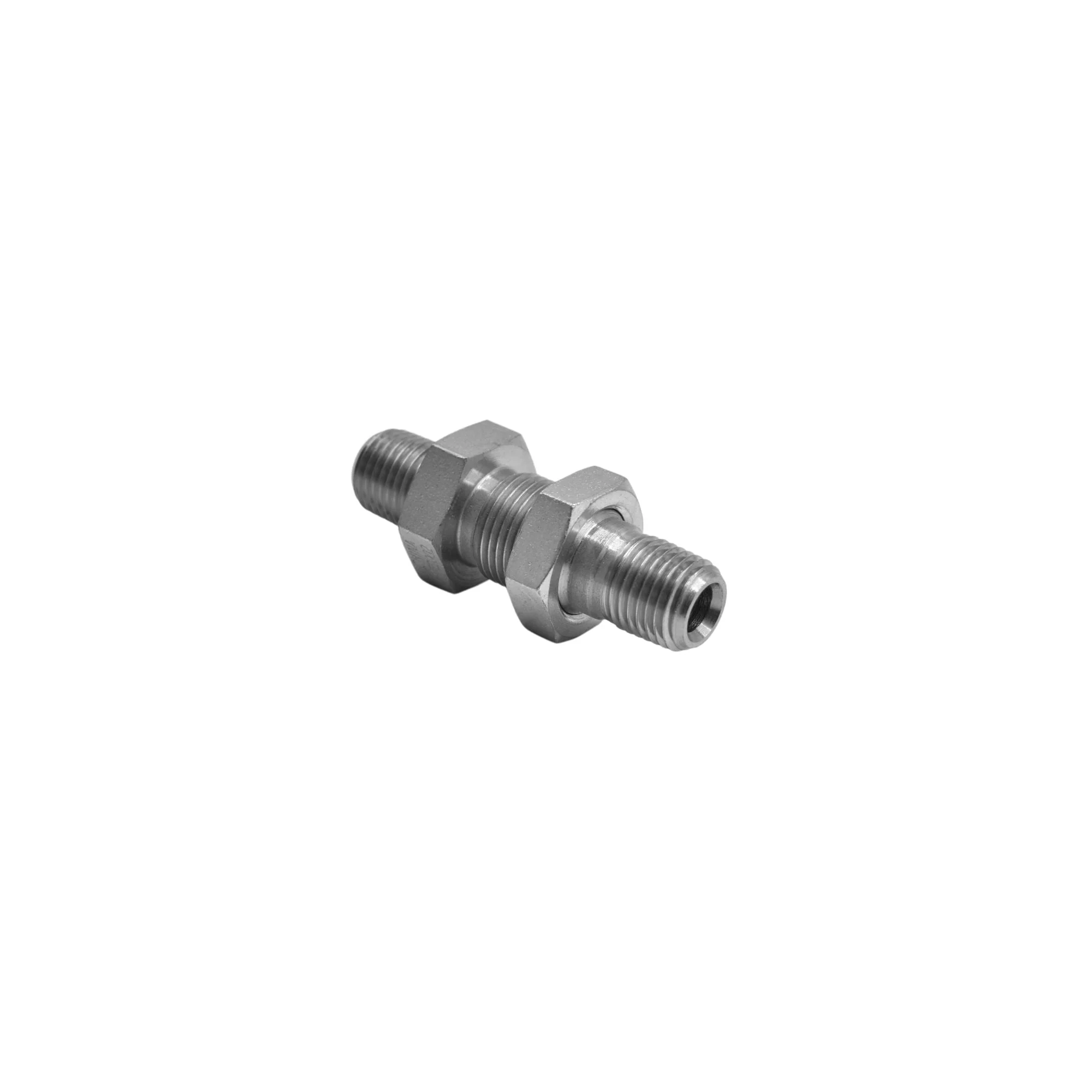 Hydraulics | -4 NPT x-4NPT Bulkhead w/Locknut | 2708-LN-04-04