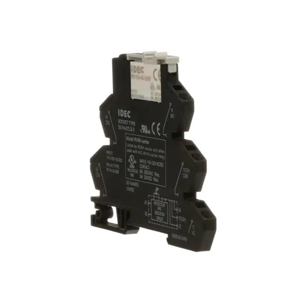 IDEC | Relay, E-Mech, PLC, SPDT, 6A, 110VAC/DC, Spring Term, RV8 Series | RV8H-S-AD110