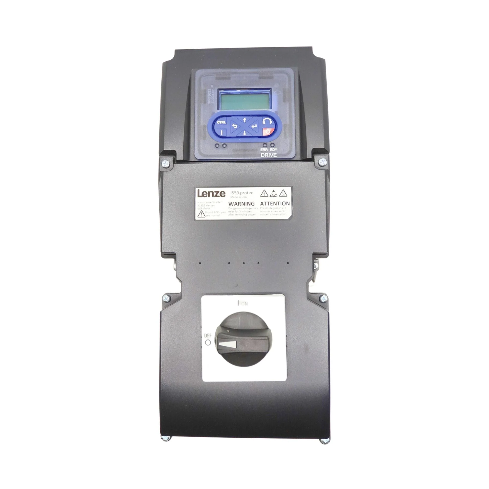 Lenze | i550 Protec VFD 0.5 HP 3ph 480V STO IO-Link Ext Box NEMA 4X | I55AP137F2A711K06S