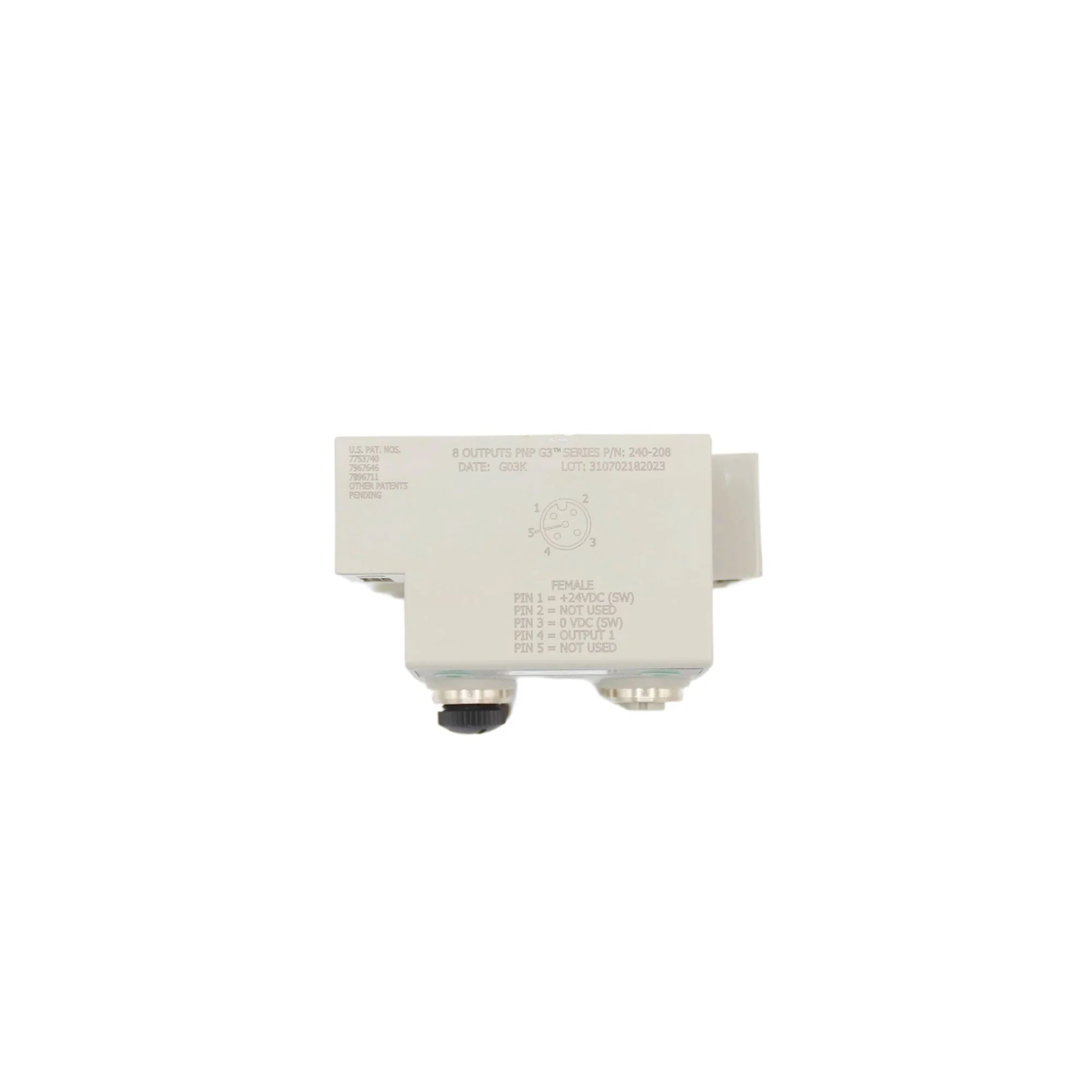 Numatics | Aventics Manifold part G3 8-Outputs PNP Digital 5 Pin Micro Connector | 240-208 - Image 3
