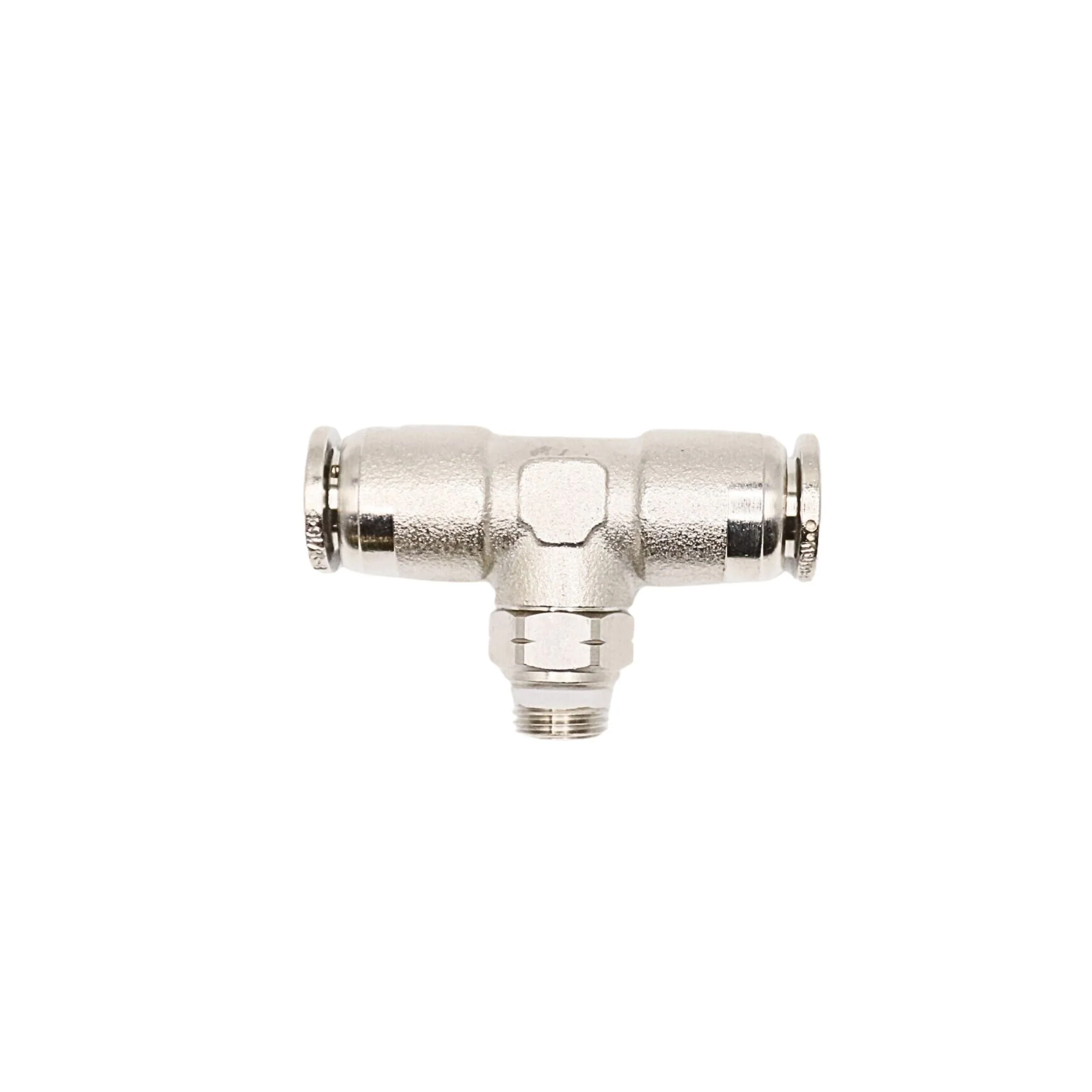 Numatics | Aventics NP Brass Push-in fitting 1/16 in Tube X 1/8 in MNPT swivel branch tee | INWB114-516-020