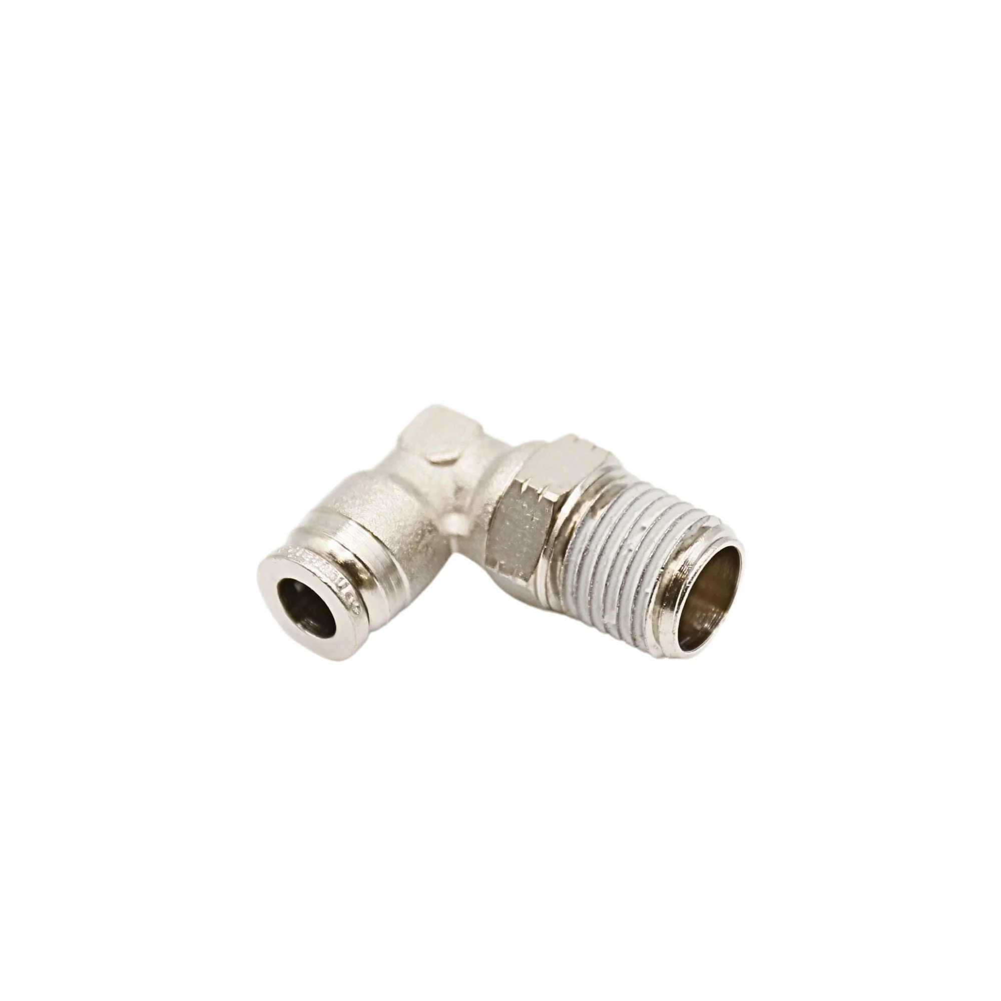 Numatics | Aventics NP Brass Push-in fitting 1/4 in Tube 1/4 in MNPT Swivel elbow | INB109-104-021 - Image 2