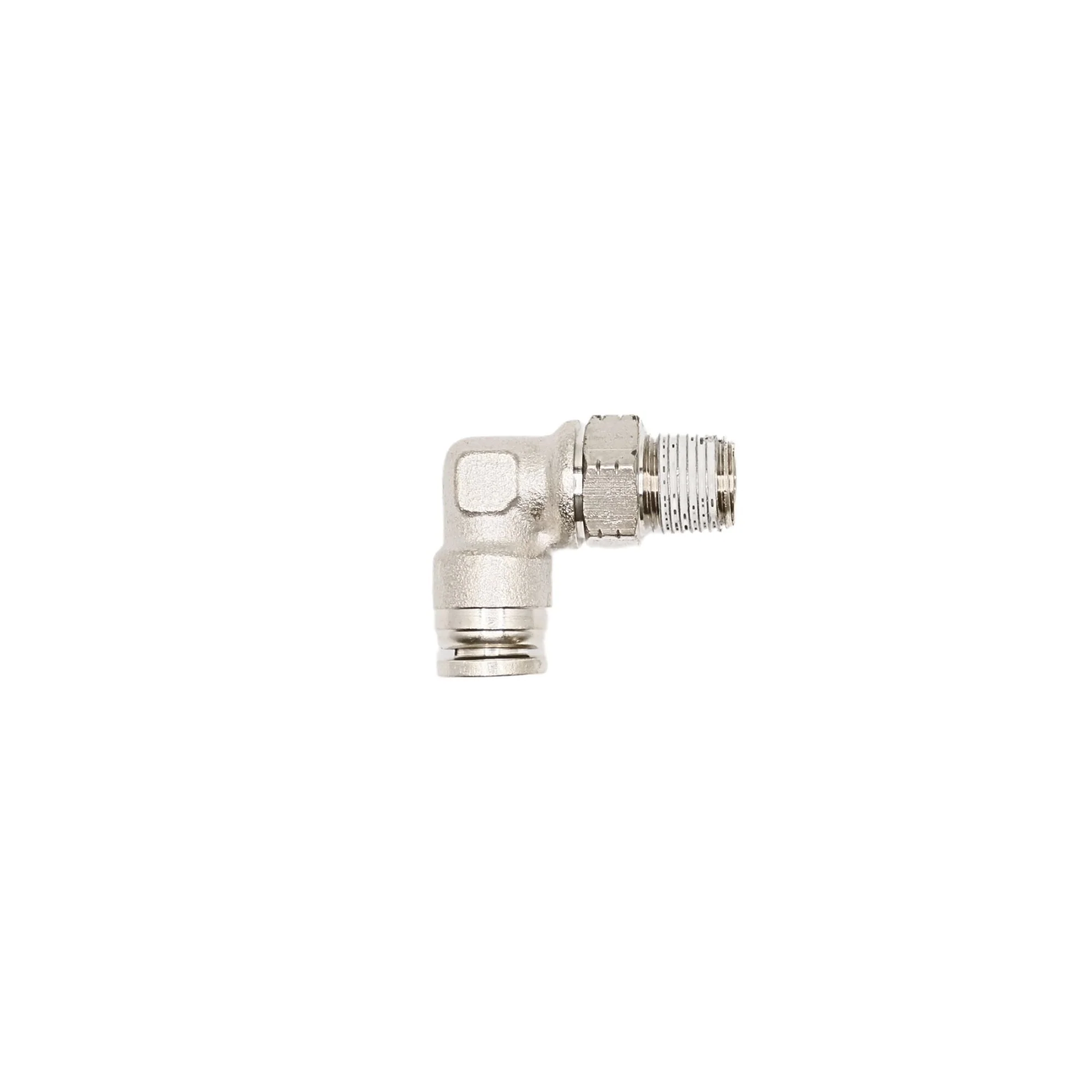 Numatics | Aventics NP Brass Push-in fitting 1/4 in Tube 1/8 in MNPT Swivel elbow | INB109-104-020