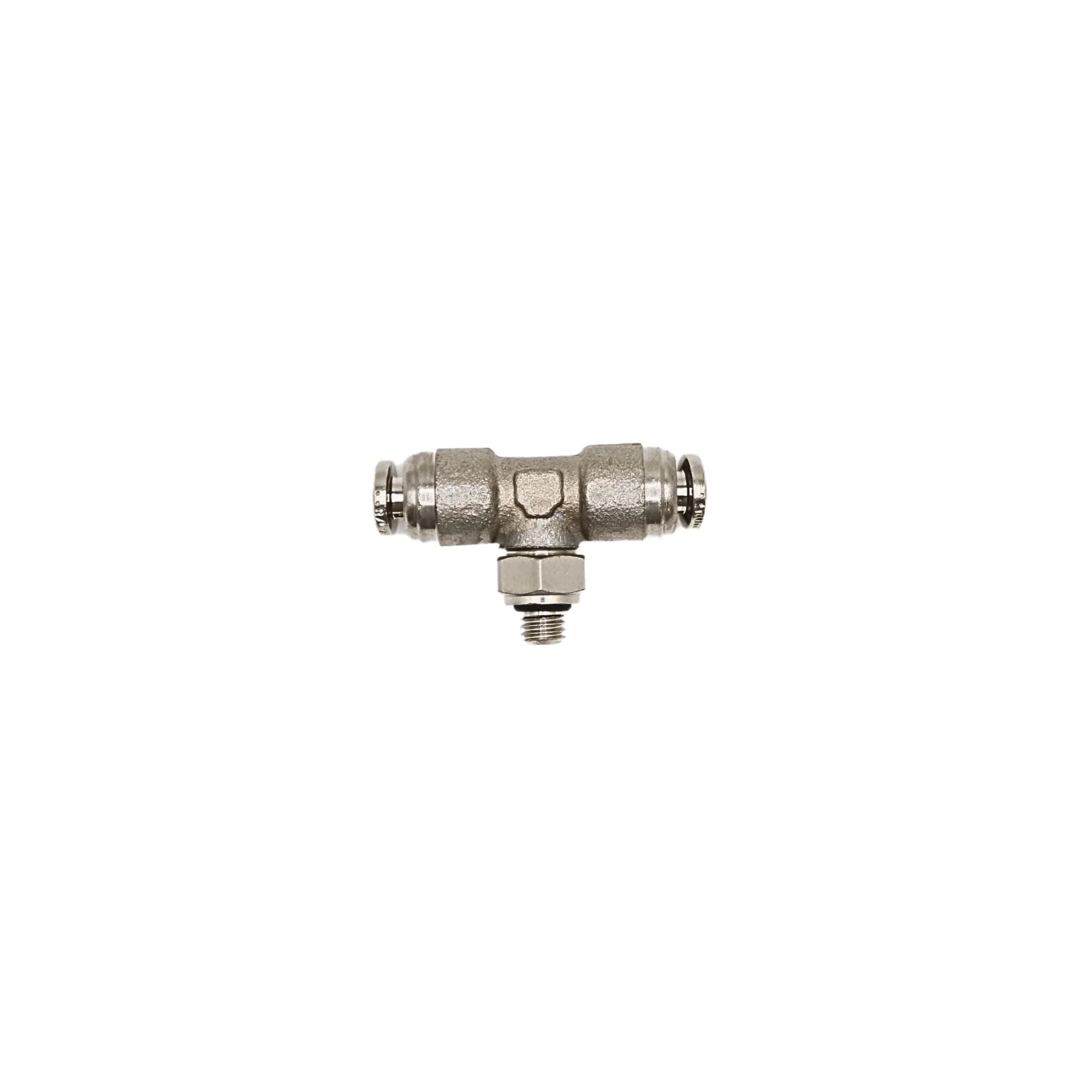 Numatics | Aventics NP Brass Push-in fitting 1/8 in Tube 10/32 in MNPT Swivel branch tee | INB114-108-036