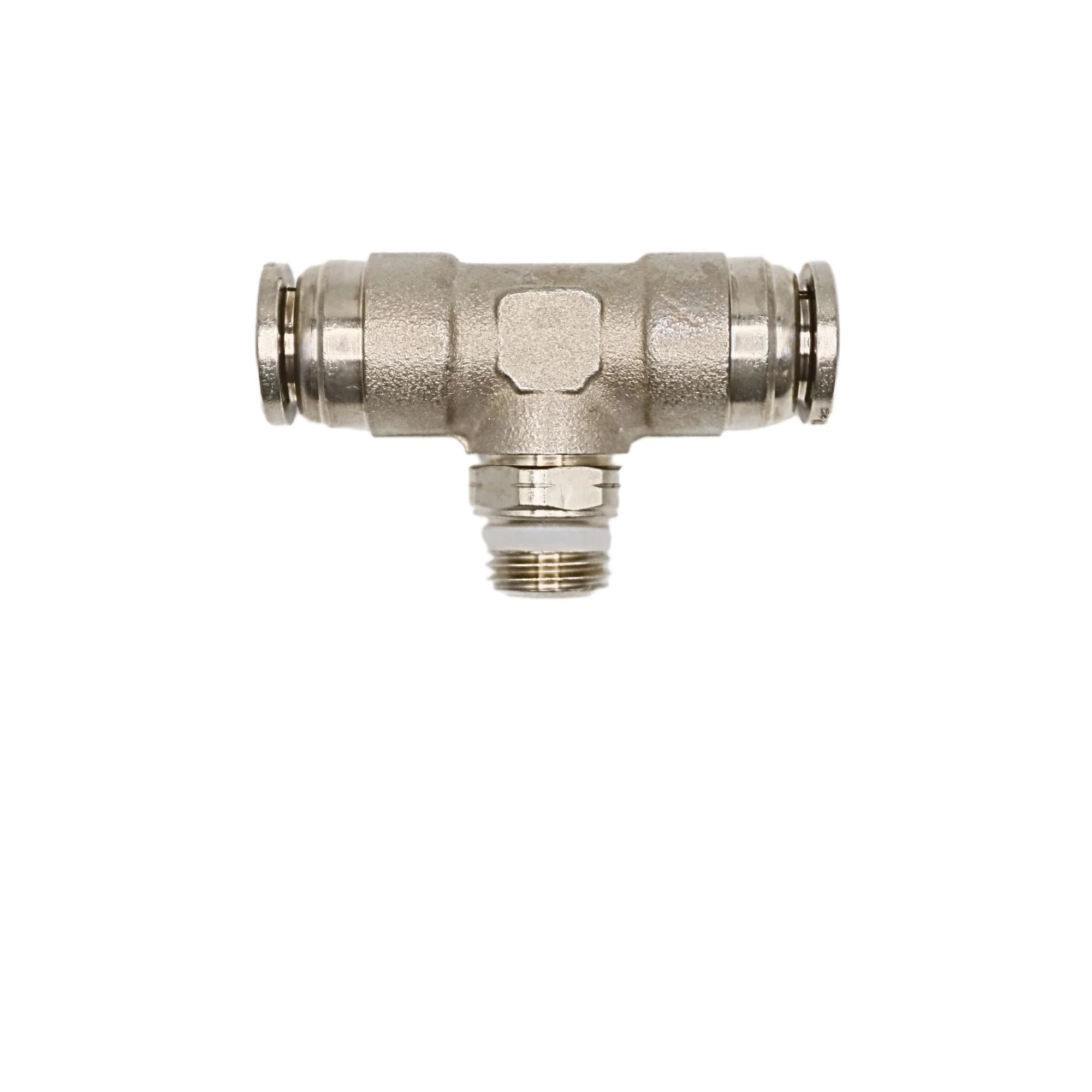 Numatics | Aventics NP Brass Push-in fitting 3/8 in Tube 1/4 in MNPT Swivel branch tee | INWB114-308-021