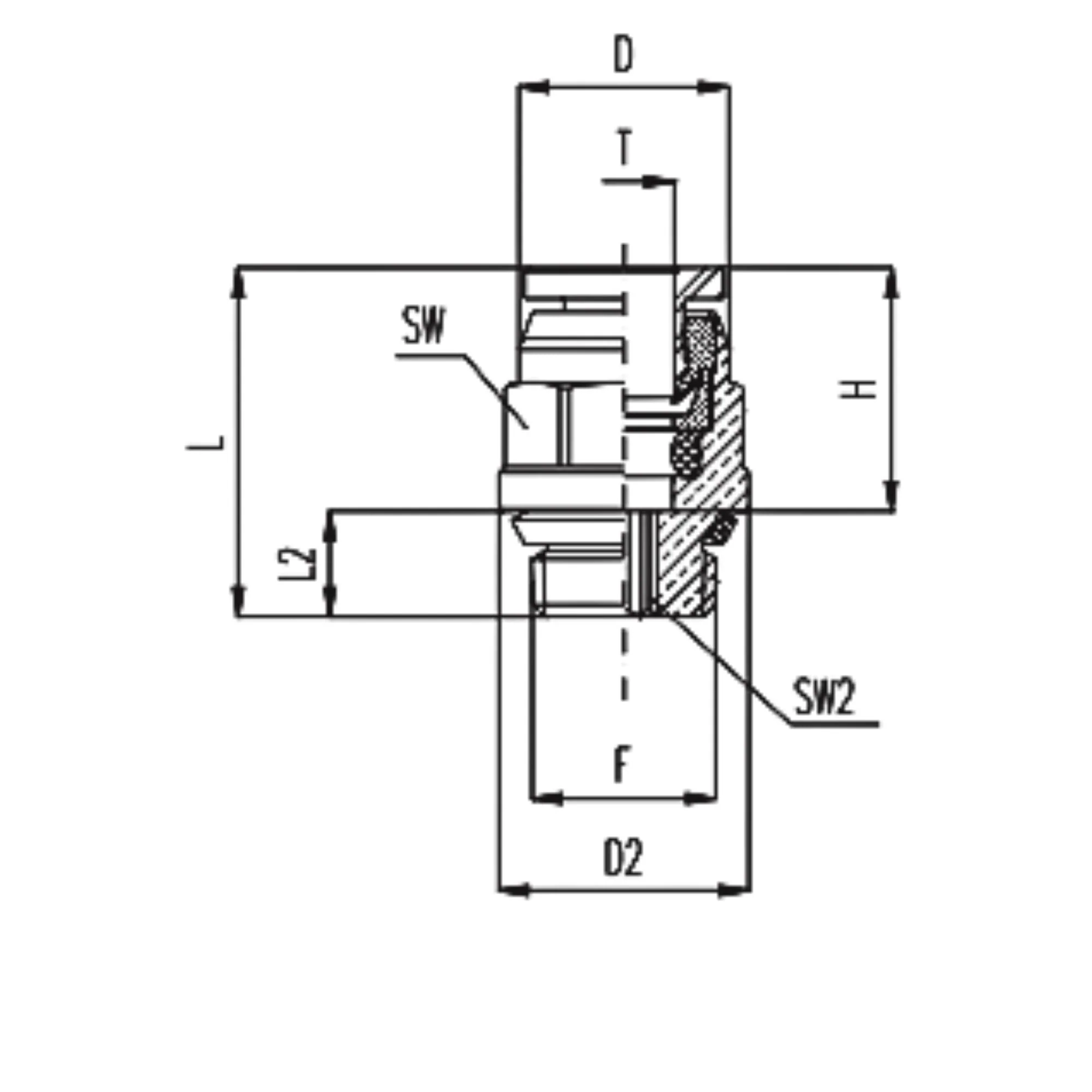 Numatics | Aventics NP Brass Push-in fitting 5/16 in Tube X 3/8 in MNPT | INWB103-516-022 - Image 3