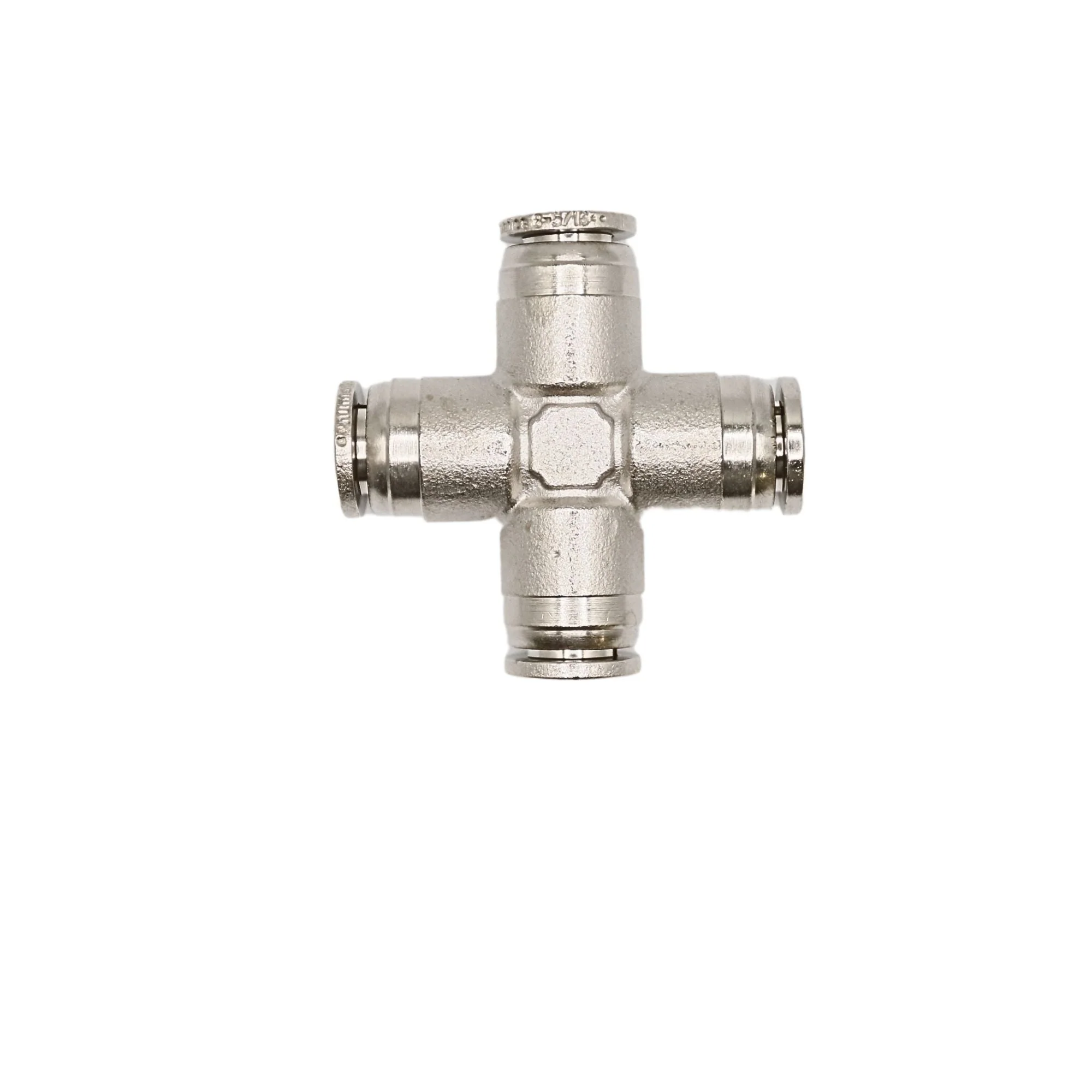 Numatics | Aventics NP Brass Push-in fitting 8mm Tube union cross | NB117-008-000