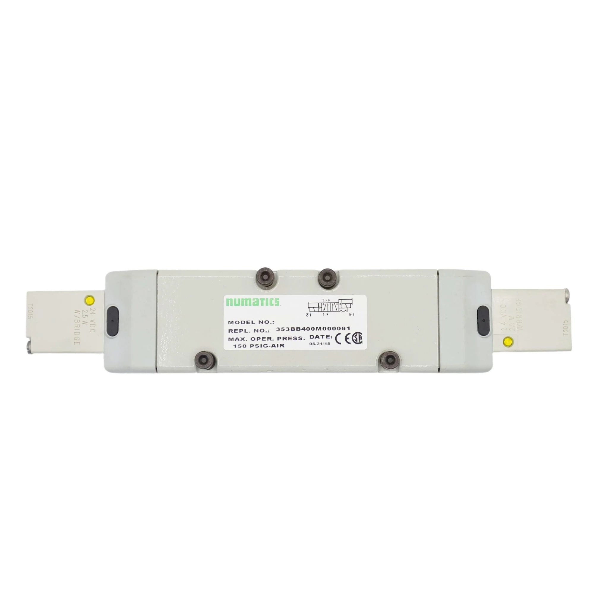 Numatics | Aventics Solenoid Pilot Valve 2035 Series 4/2 Detent 24VDC | 353BB400M000061