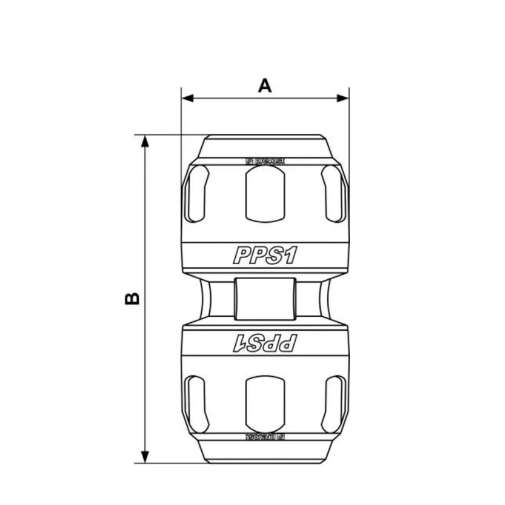 Numatics | PPS1 UN - 2" Aluminum union for pipe | PPS1 UN50 - Image 2