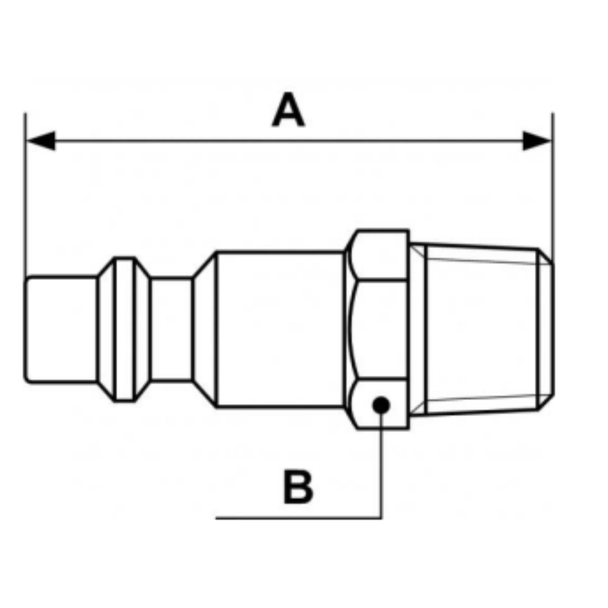 Prevost | Male plug 3/8 in MNPT | IRP 066252 - Image 2